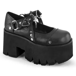 ASHES-33 Black Vegan Leather