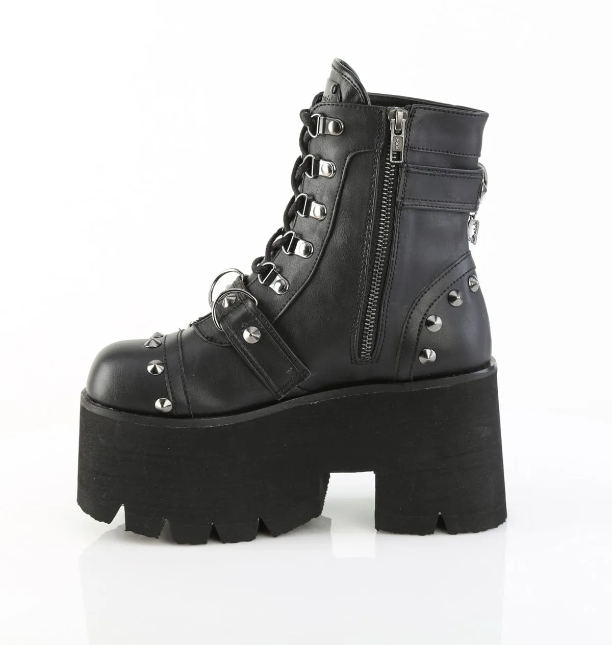 ASHES-52 Black Vegan Leather
