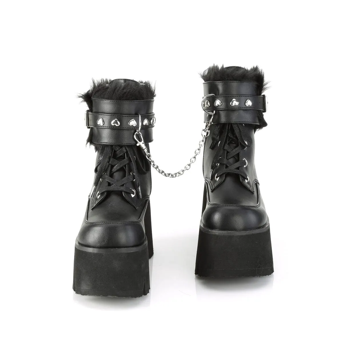 ASHES-57 Black Vegan Leather