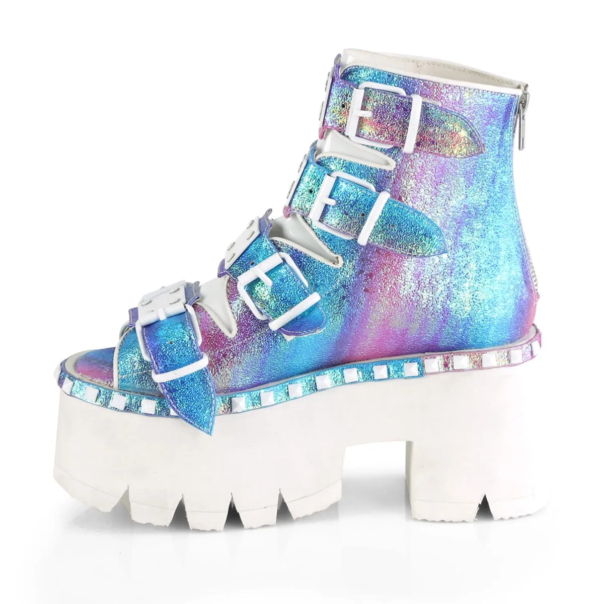 ASHES-70 Purple Multi Iridescent Vegan Leather