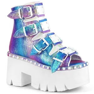 ASHES-70 Purple Multi Iridescent Vegan Leather