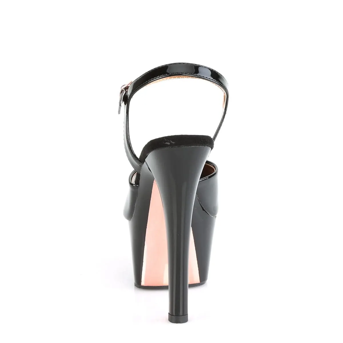 ASPIRE-609TT Black Patent/Black-Rose Gold Chrome