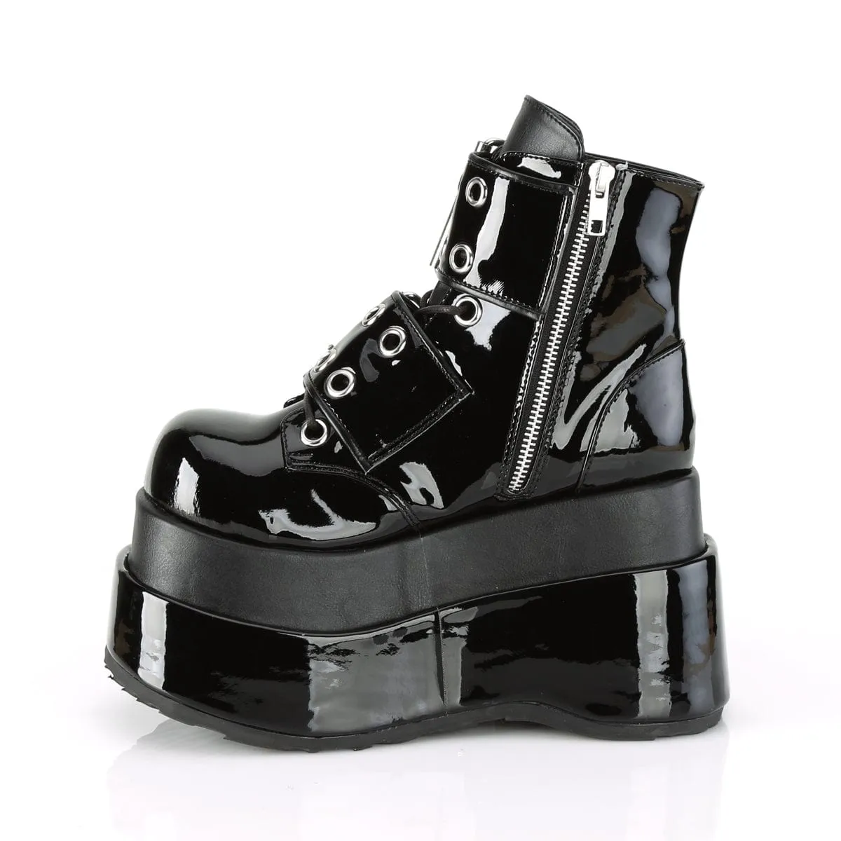BEAR-104 Black Patent -Vegan Leather