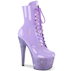 BEJEWELED-1020-7 Lavender Hologram Patent/Lavender Rhinestones