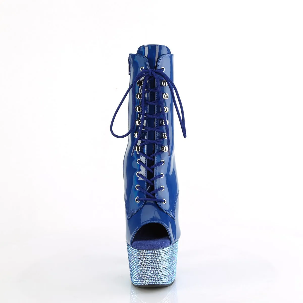 BEJEWELED-1021-7 Blue Hologram Patent/Blue AB Rhinestones