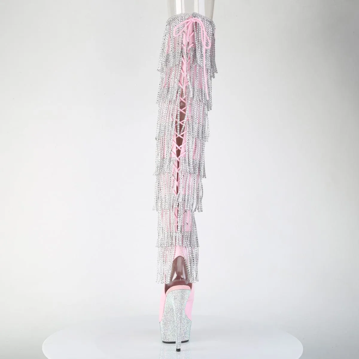 BEJEWELED-3017HG-RSF Baby Pink Holo Patent/Silver AB RS