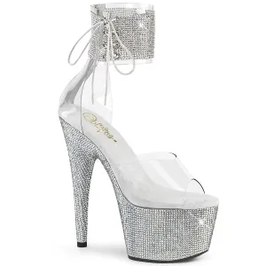BEJEWELED-724RS Clear/Silver Rhinestones