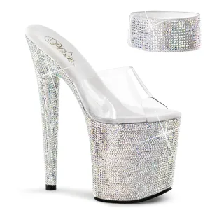 BEJEWELED-812RS Clear/Silver Multi Rhinestones