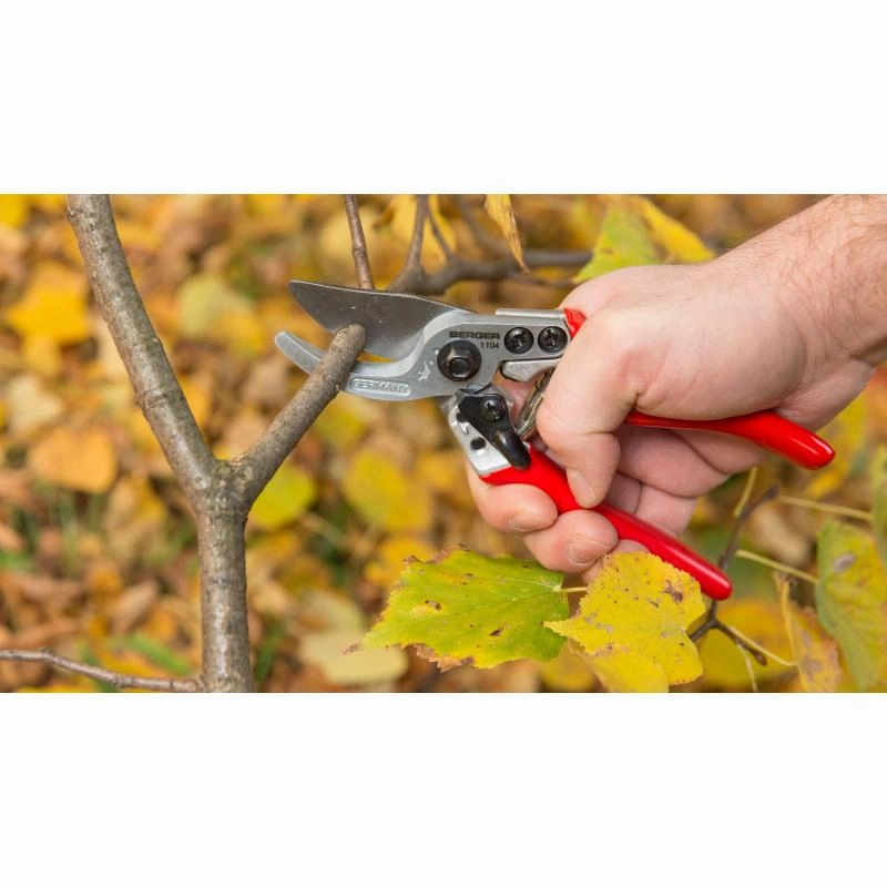 Berger Tools 1104 Pruning Hand Shear, Alu-Line, Small Hands, 15 Angled