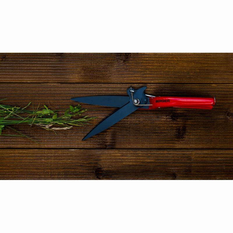 Berger Tools 2200 Lawn Edge Scissors, Grass Non-Stick Coated Blades Hand Shears