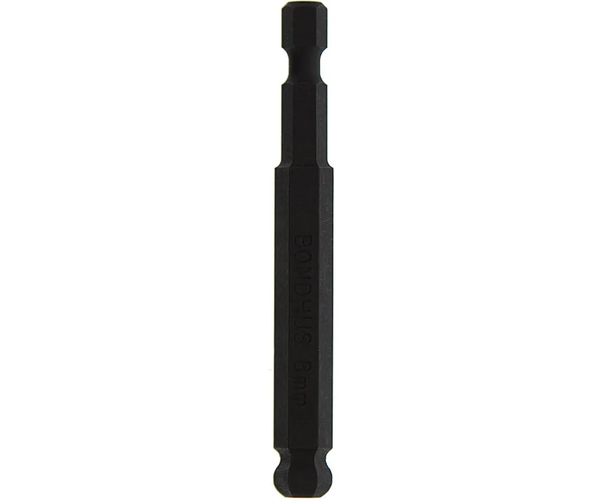 Bondhus 10372 8mm x 3" Hex End Power Bit on 8mm Stock