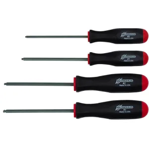 Bondhus 11640 Square Recess Screwdriver Set, 4 Piece