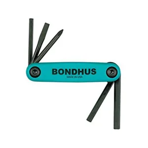 Bondhus 12540 GorillaGrip Set of 5 Fold up Utility Set