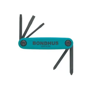 Bondhus 12545 GorillaGrip Set of 5 Fold up Utility Set
