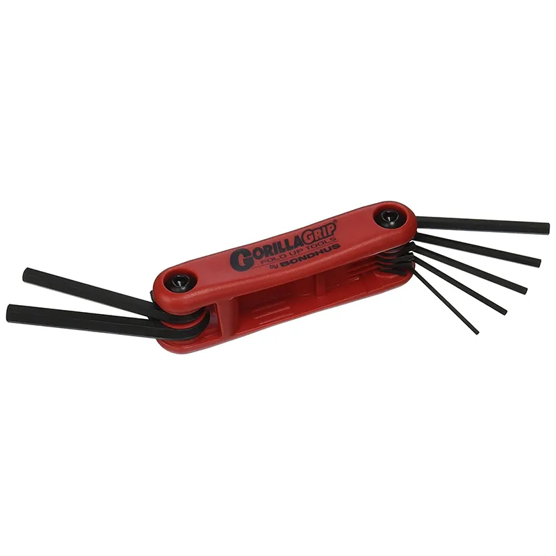Bondhus 12592 GorillaGrip Set of 7 1.5 - 6mm Hex Fold-up Tool