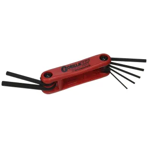 Bondhus 12592 GorillaGrip Set of 7 1.5 - 6mm Hex Fold-up Tool