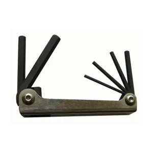 Bondhus 14585 3/16 - 7/32" Metal Handle Set of 5 Hex Fold Up Tool