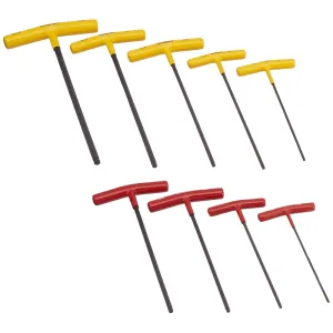 Bondhus 15299 Hex Tip T-Handle Set with ProGuard Finish, 9 Piece