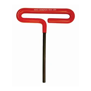 Bondhus 46472 8 x 6" Hex Tip Cushion Grip Loop T-Handle with ProGuard Finish, 2 Piece