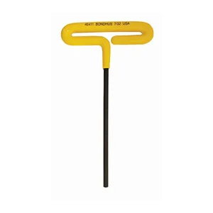 Bondhus 46511 7/32 x 9" Hex Tip Cushion Grip Loop T-Handle with ProGuard Finish, 2 Piece