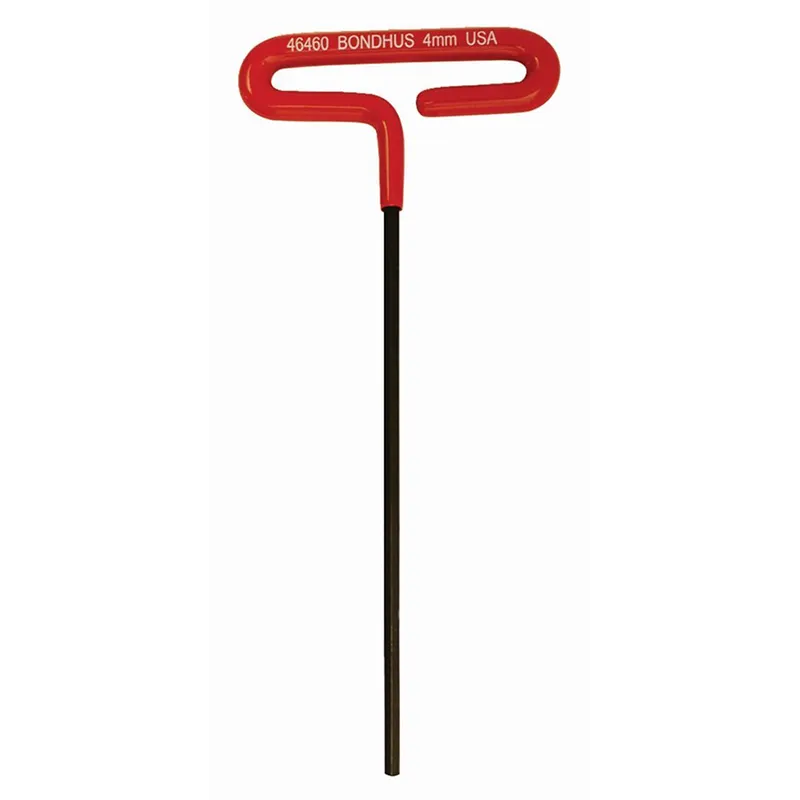 Bondhus 46568 6mm x 9" Hex Tip Cushion Grip Loop T-Handle with ProGuard Finish, 2 Piece
