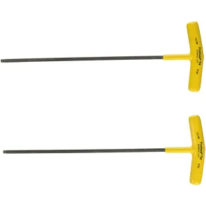 Bondhus 75112 1/4 x 10.8" ProHold Tip Ball End Graduated Length T-Handle with ProGuard Finish, 2 Piece