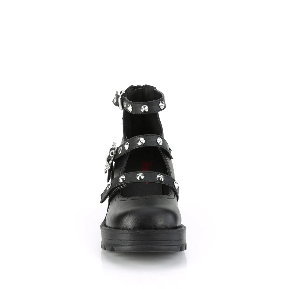 BRATTY-30 Black Vegan Leather