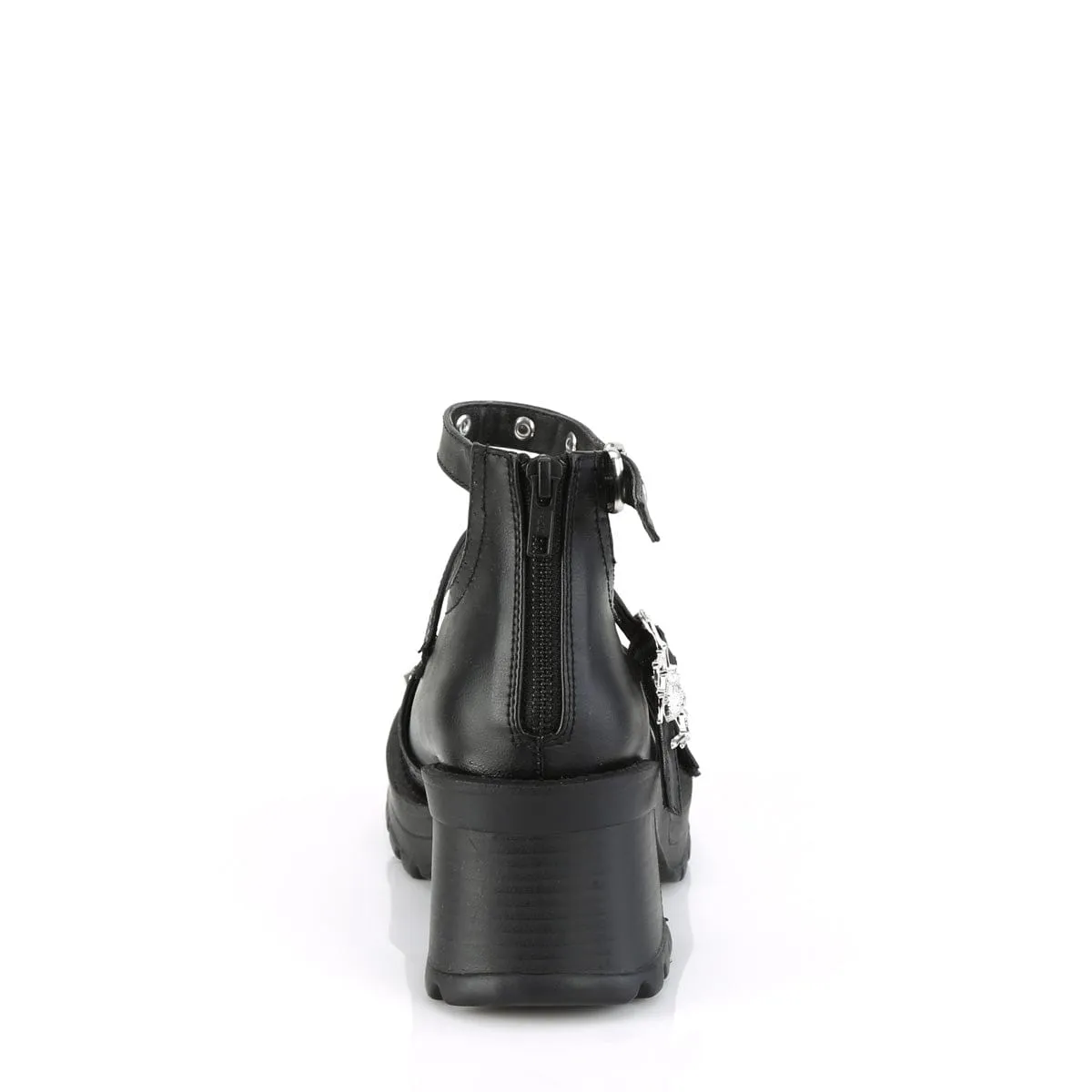 BRATTY-30 Black Vegan Leather