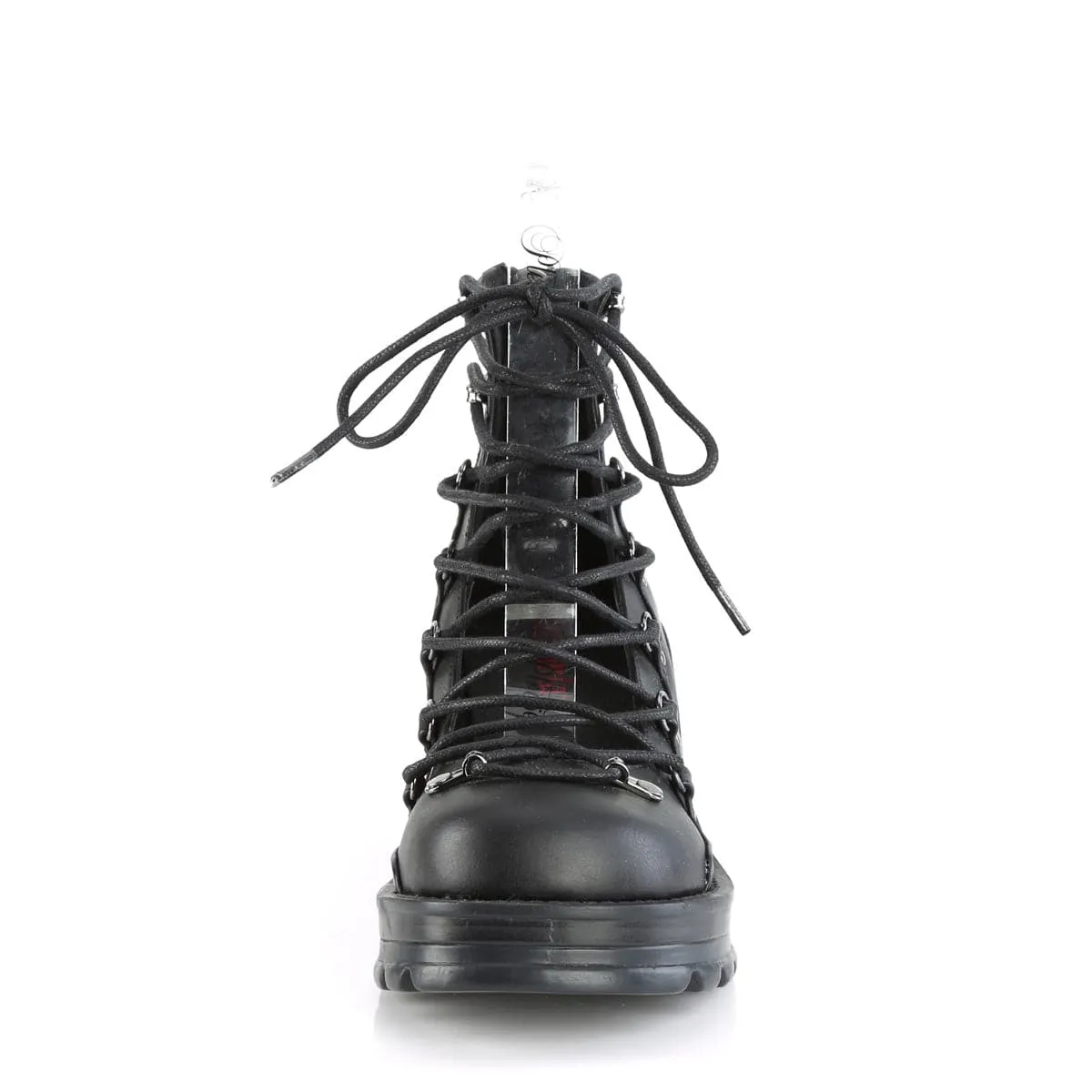 BRATTY-32 Black Vegan Leather