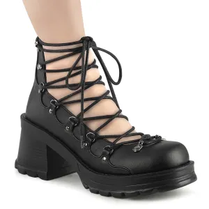 BRATTY-32 Black Vegan Leather