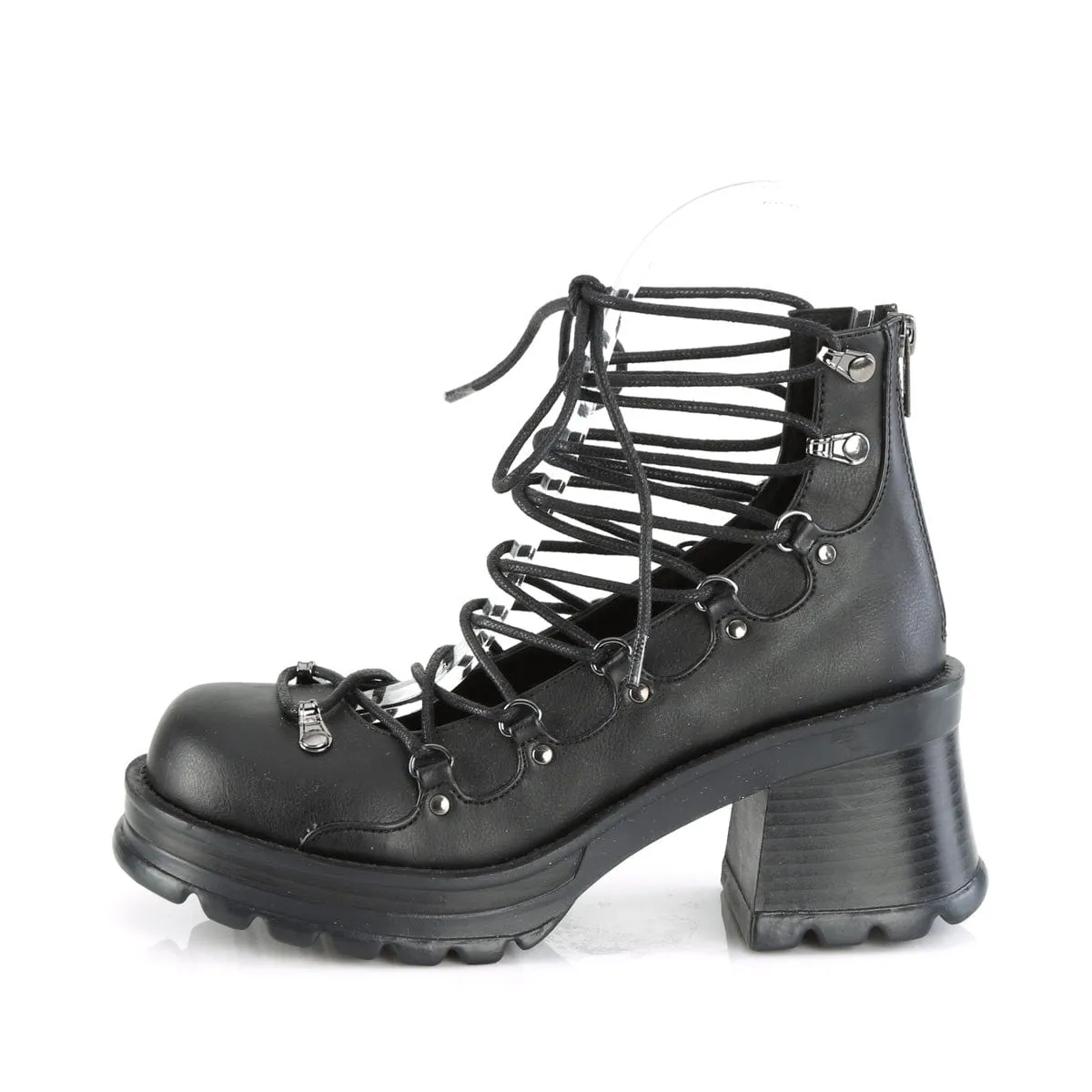 BRATTY-32 Black Vegan Leather