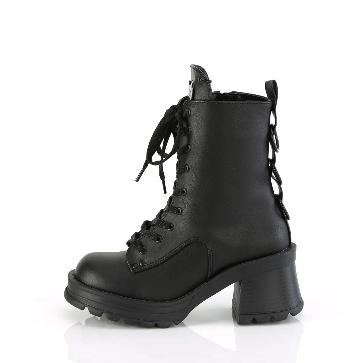 BRATTY-50 Black Vegan Leather