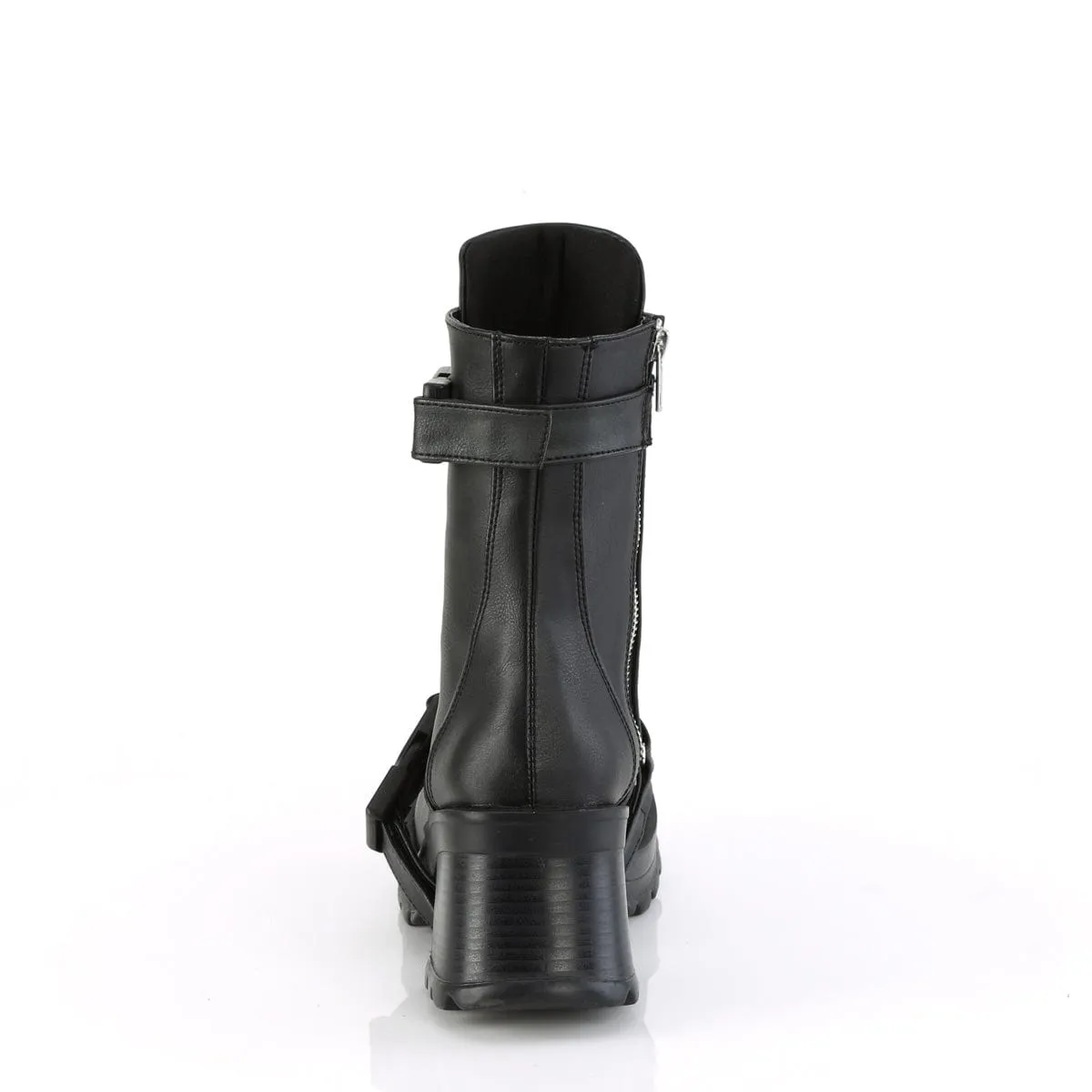 BRATTY-56 Black Vegan Leather