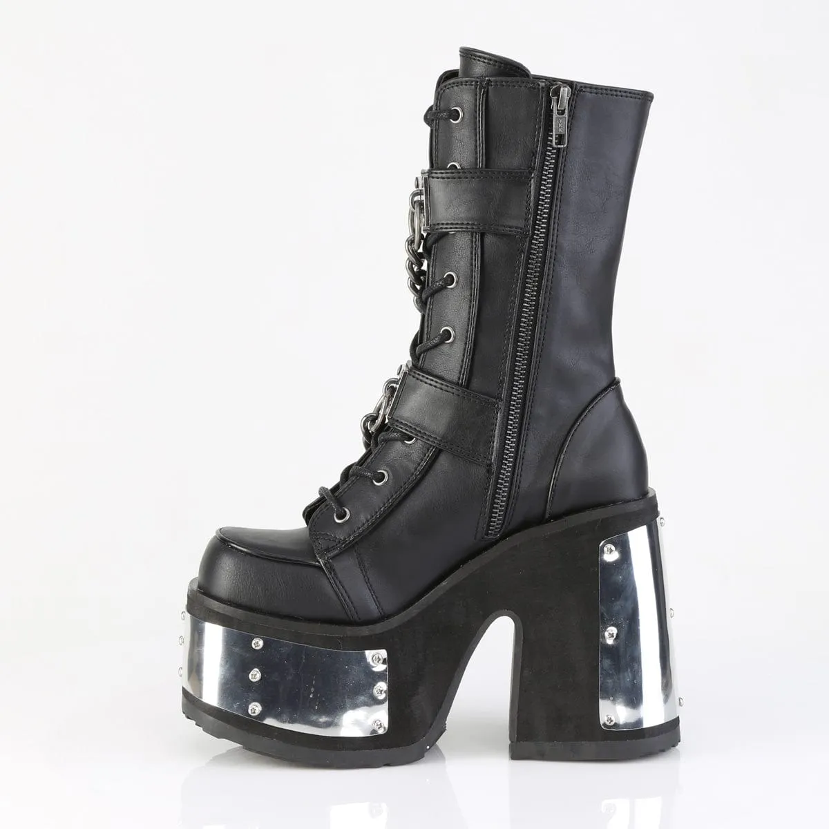 CAMEL-120 Black Vegan Leather
