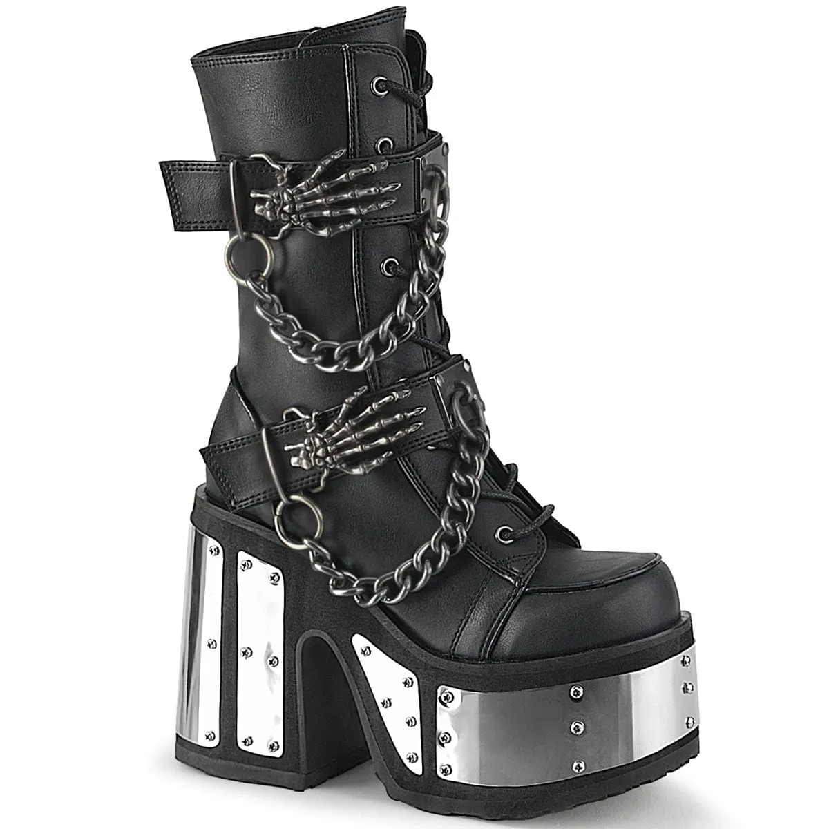 CAMEL-120 Black Vegan Leather