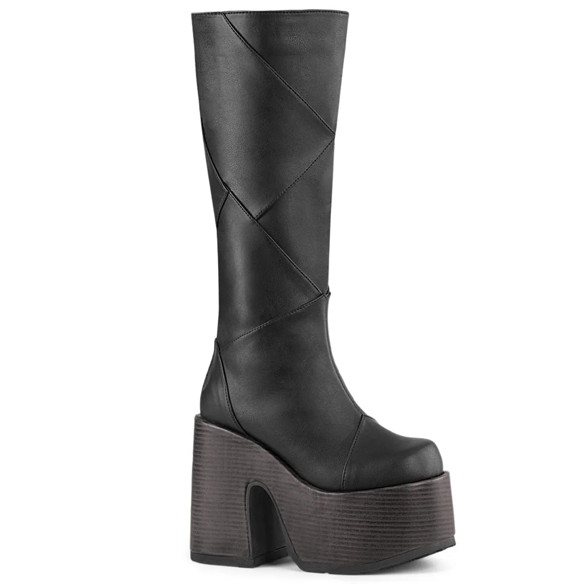 CAMEL-280 Black Vegan Leather