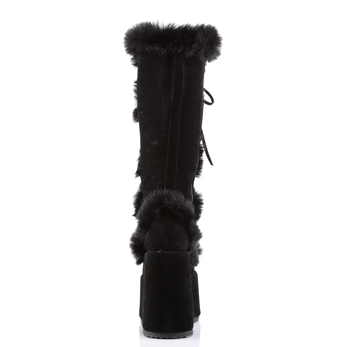 CAMEL-311 Black Vegan Suede