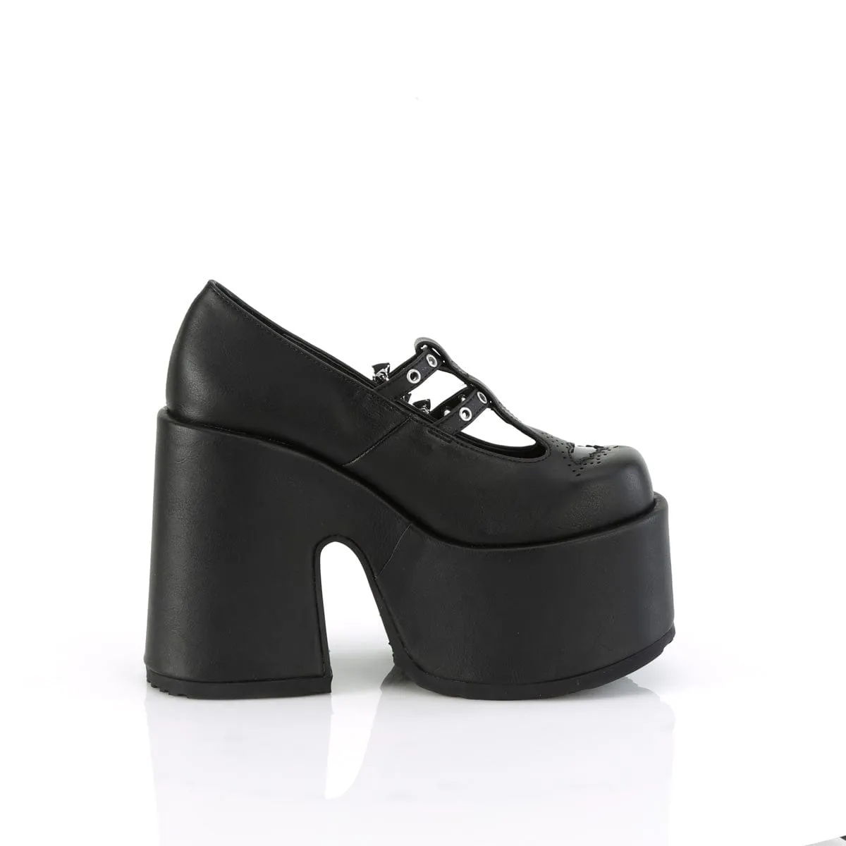 CAMEL-55 Black Vegan Leather