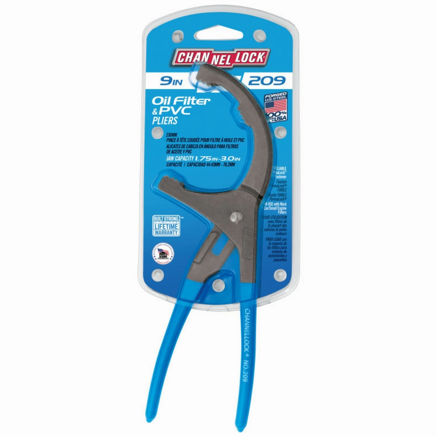Channellock 209 9 Inch Oil Filter/ PVC Plier