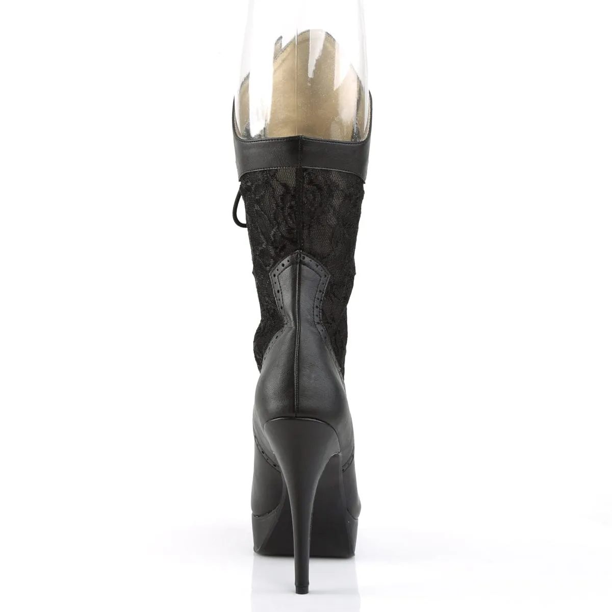 CHLOE-115 Black Faux Leather