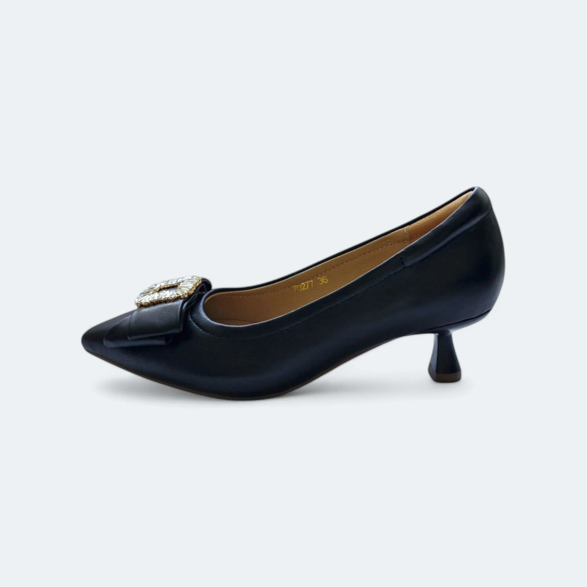 Cierra Elegant Patent Leather Heel