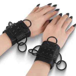 DA-402 Black Faux Leather