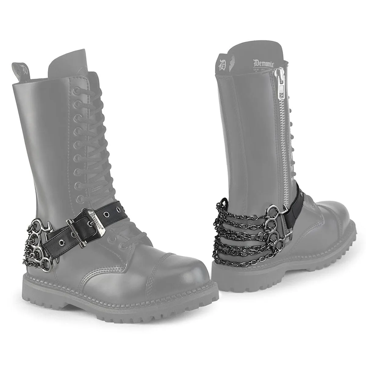 DA-515 Black Faux Leather