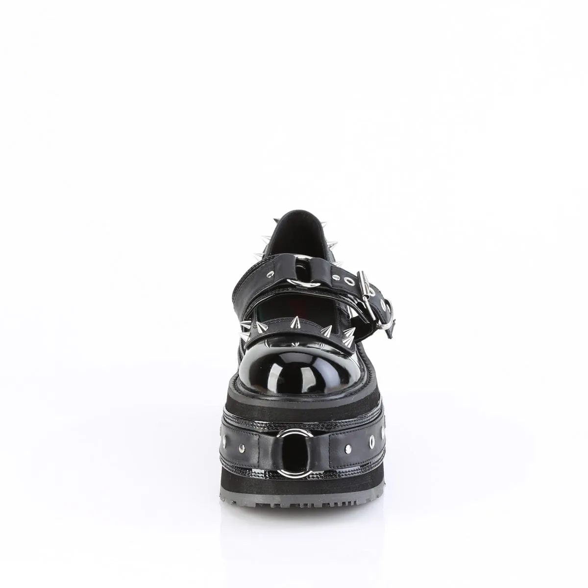 DAMNED-20 Black Patent -Vegan Leather