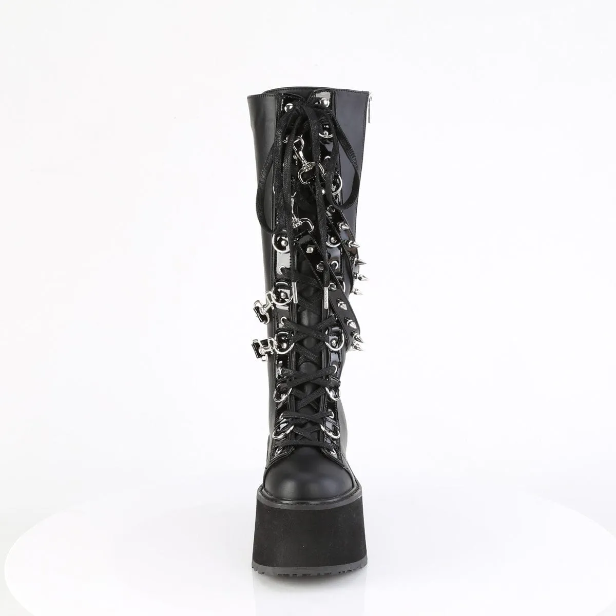 DAMNED-220 Black Vegan Leather