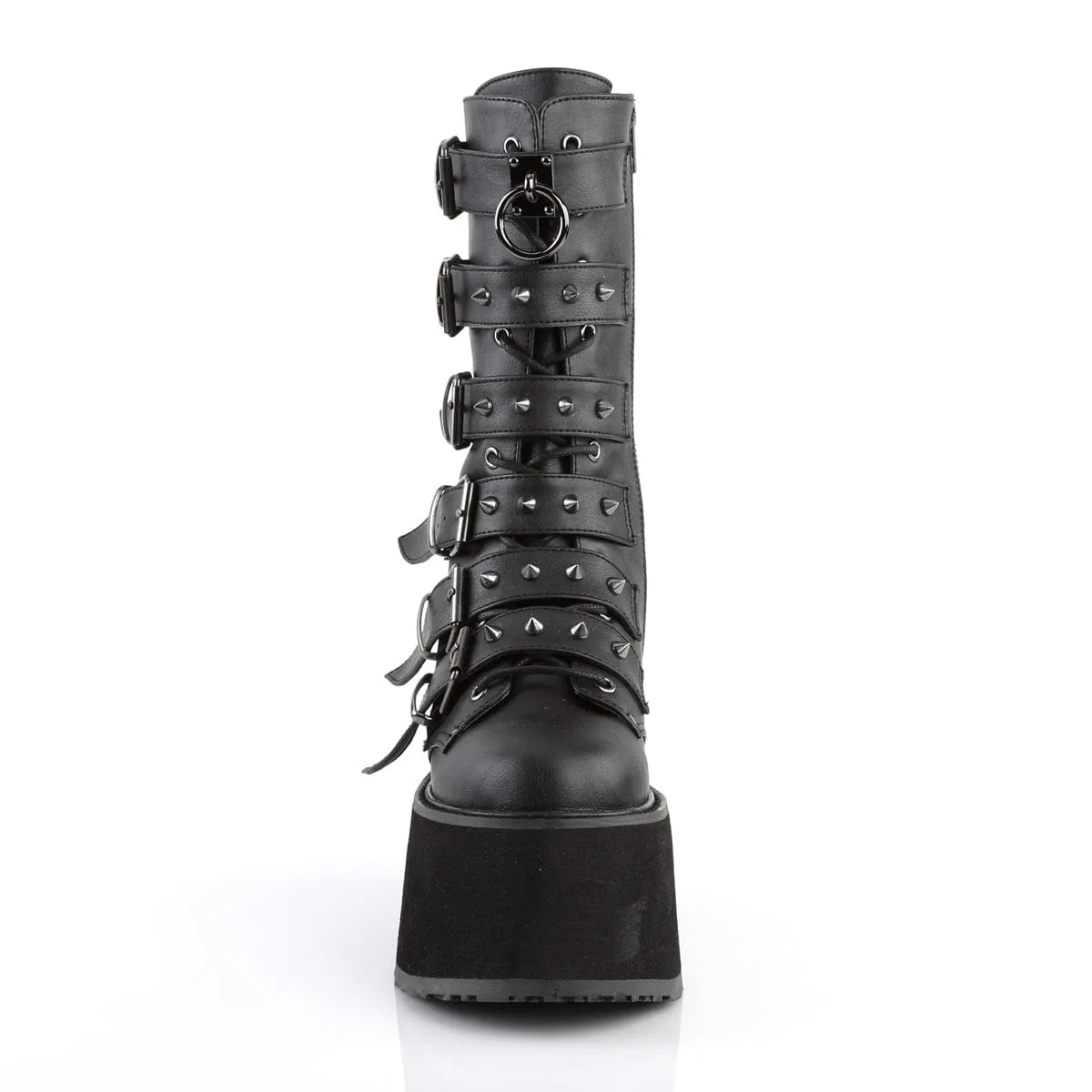 DAMNED-225 Black Vegan Leather