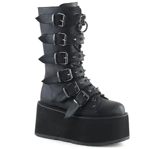 DAMNED-225 Black Vegan Leather