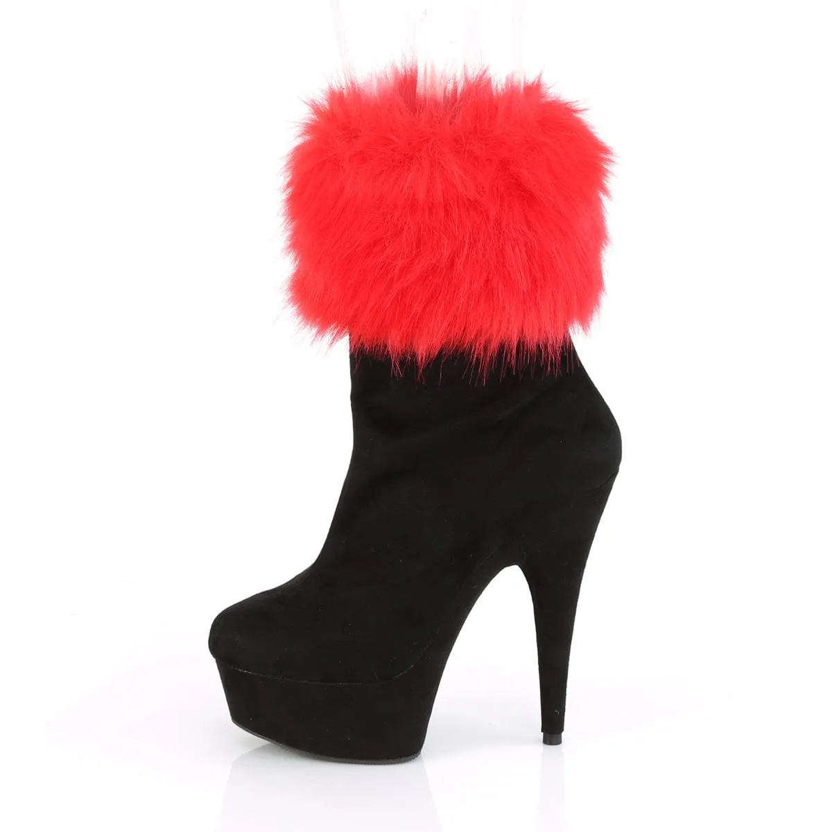 DELIGHT-1000 Black Faux Suede/Black Faux Suede