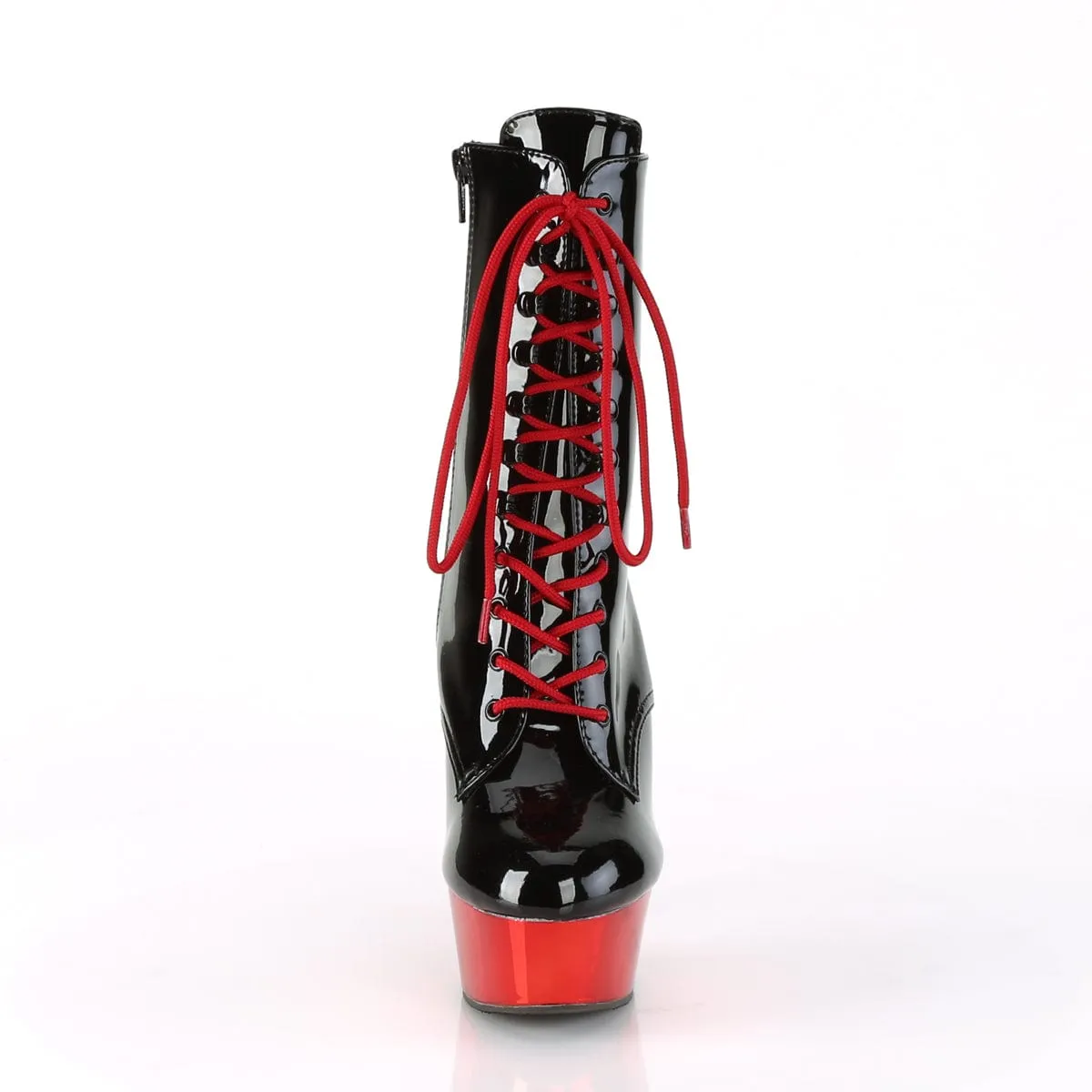 DELIGHT-1020 Black Patent/Red Chrome