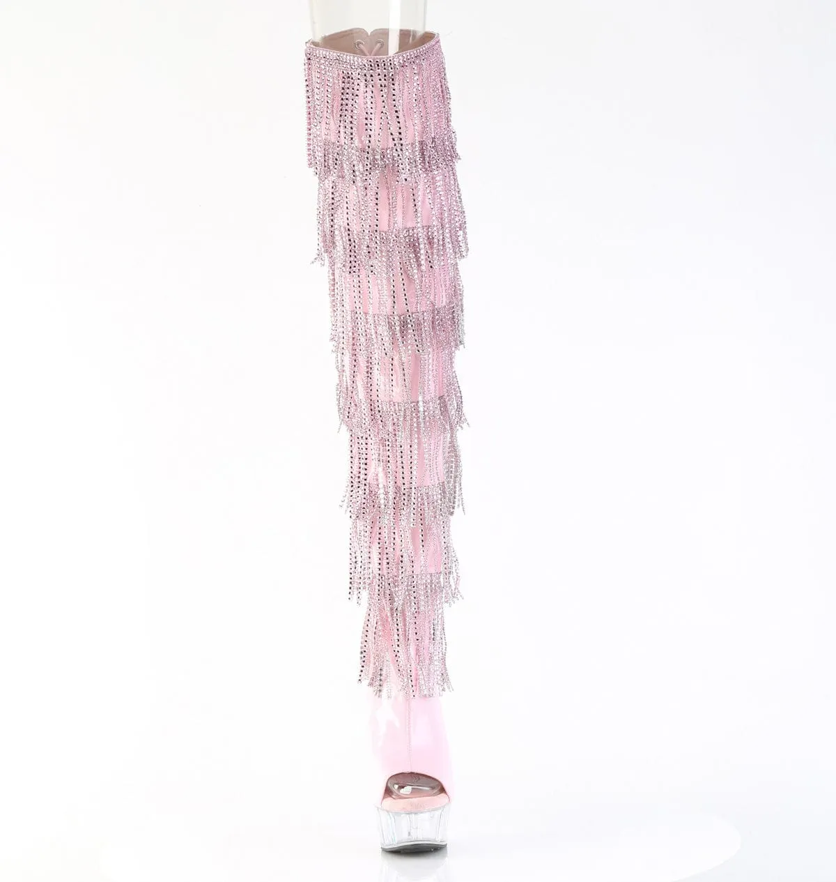 DELIGHT-3017HG-RSF Baby Pink Holo Patent/Clear